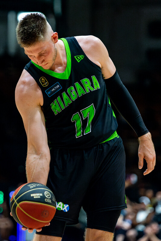 Loudon Love of the Niagara River Lions in action against the Montreal Alliance at CW24 on August 9, 2024.
