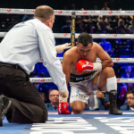 Christian Mbilli defeats Sergio de Leon by KO on April 8, 2017 at the Tohu in Montreal.