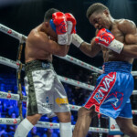 Christian Mbilli defeats Sergio de Leon by KO on April 8, 2017 at the Tohu in Montreal.