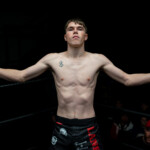 Layton Lane while being introduced to the crowd at MFL 41 in Chambly, Quebec, December 14, 2024 | Photo: Kieron Yates
